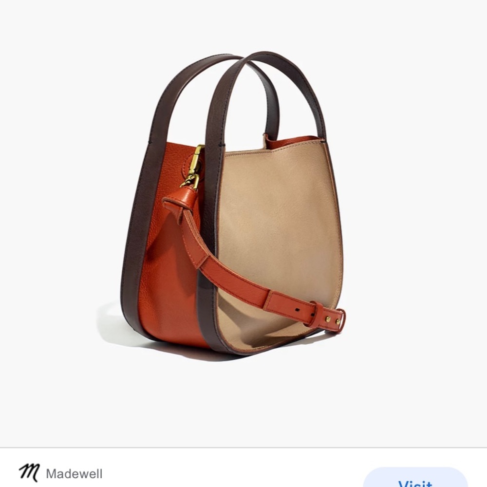 The Sydney Crossbody by Madewell 3 tone leather